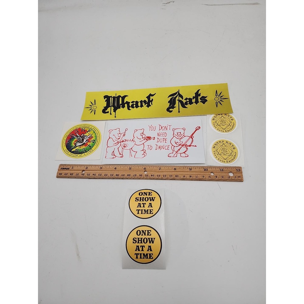 Wharf Rats Sticker Collection - 7 stickers Grateful Dead Phellowship Sober/Clean - Picture 4 of 6